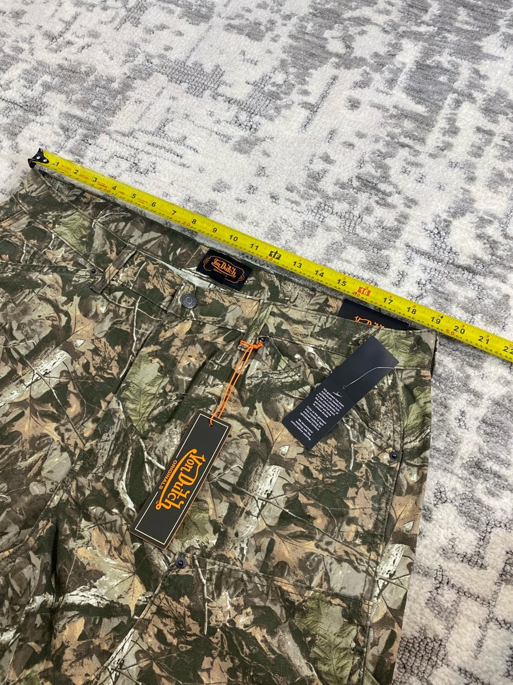 Von Dutch Camo Double Knee Carpenter Baggy Pants - Deadstock - Picture 8 of 12